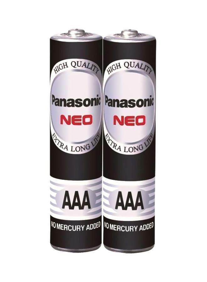 Panasonic 2-Pack Neo AAA Battery Black/Grey/Red - Image 1