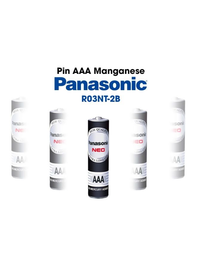 Panasonic 2-Pack Neo AAA Battery Black/Grey/Red - Image 5
