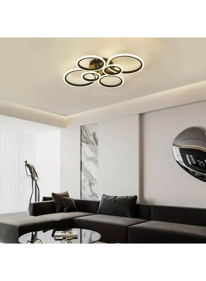1 Pc LED Semi Recessed Ceiling Light With Adjustable Brightness And Color Temperature Modern Round Design Matte Finish White Hard Wired No Battery Needed Perfect For Bedroom Living Room Kitchen Hallway Home Decor - Image 4