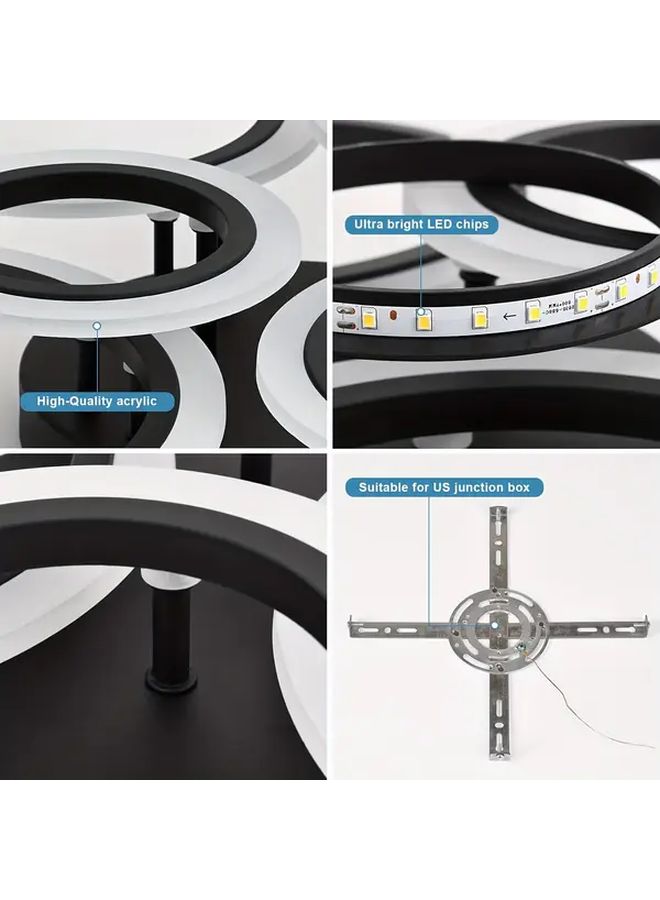 1 Pc LED Semi Recessed Ceiling Light With Adjustable Brightness And Color Temperature Modern Round Design Matte Finish White Hard Wired No Battery Needed Perfect For Bedroom Living Room Kitchen Hallway Home Decor - Image 5