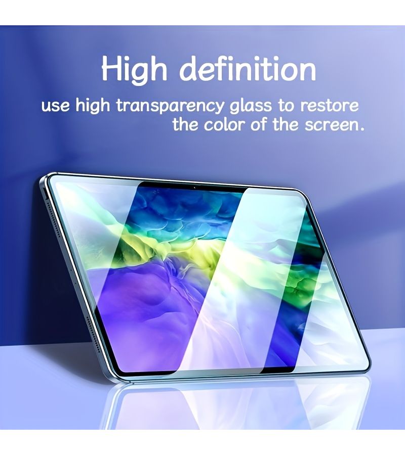 2 Pack Tempered Glass Screen Protector For Ipad Air 7 9H HD Clear Scratch Resistant - Image 2