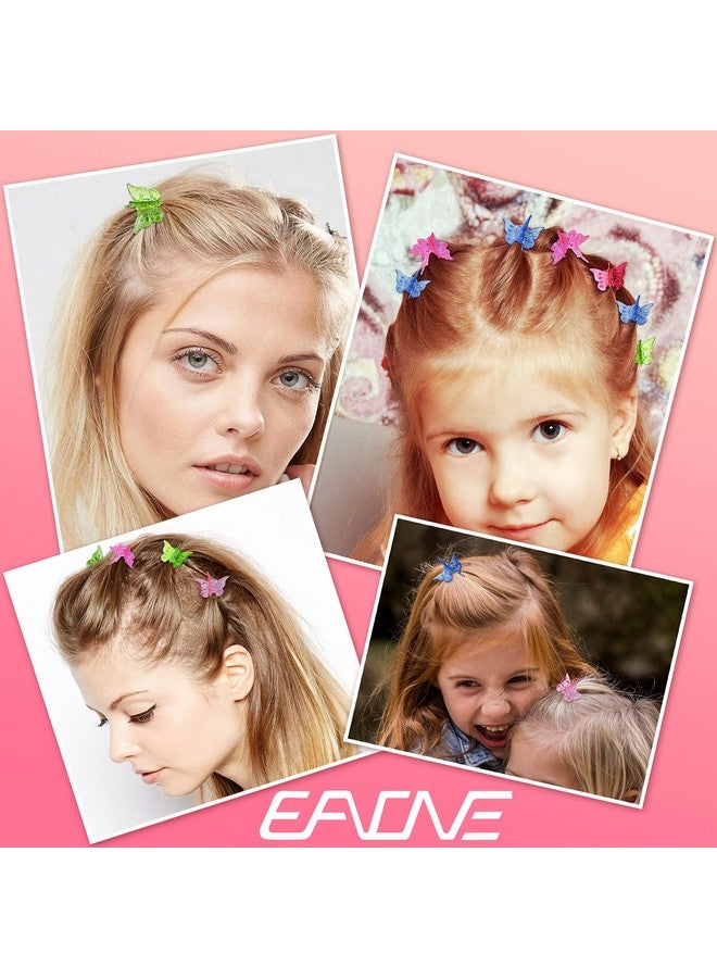 إيوني 50 قطعة من مشابك شعر الفراشة الباستيل الصغيرة اللطيفة إكسسوارات الشعر للفتيات في عمر 90S مع صندوق حزمة ألوان الحلوى المتألقة - Image 5