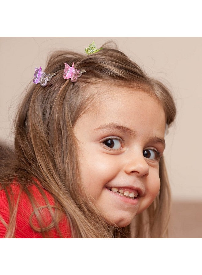 إيوني 50 قطعة من مشابك شعر الفراشة الباستيل الصغيرة اللطيفة إكسسوارات الشعر للفتيات في عمر 90S مع صندوق حزمة ألوان الحلوى المتألقة - Image 4