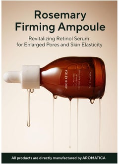 AROMATICA AROMATICA Vitalizing Rosemary Firming Ampoule Serum 30ml - Anti Aging Retinol Serum for Face, Moisturizing & Strengthening Skin Barrier  - Image 2