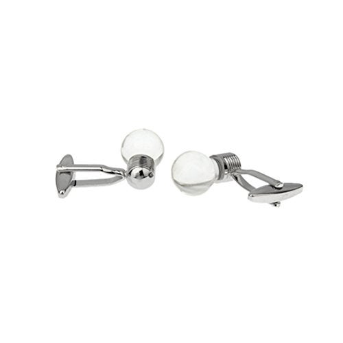 Vcufflinks Transparent Bright Light Lamp Bulb Cufflinks - Image 3