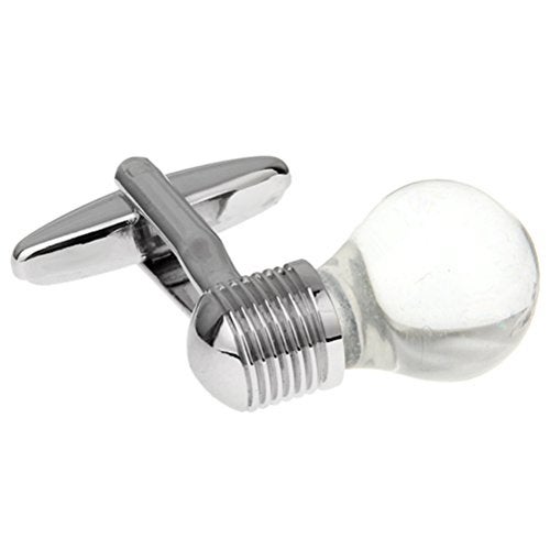 Vcufflinks Transparent Bright Light Lamp Bulb Cufflinks - Image 5