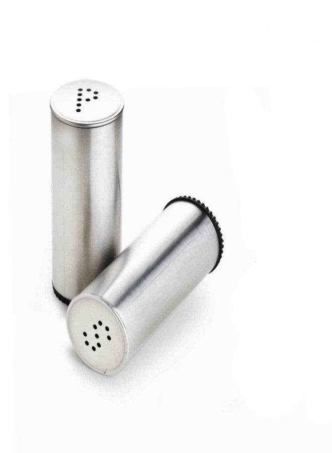 ShopTric Salt & Pepper Dispenser Set – Sleek Design Stainless Steel Seasoning Shaker, BPA-Free & Reusable Easy Grip Seasoning Jars for Kitchen & Dining Tables & Restaurants - Image 1