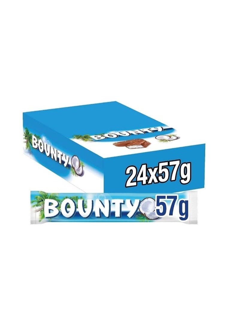 Bounty Coconut Milk Chocolate Bar 57g x 24 (Pack of 24) - Image 2