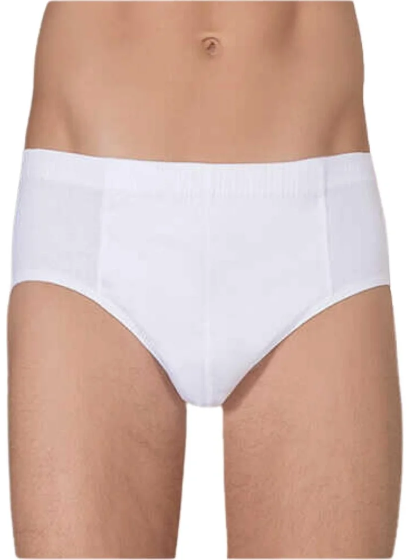 Berrak Clear Men's White Combed Cotton Komslip 1050