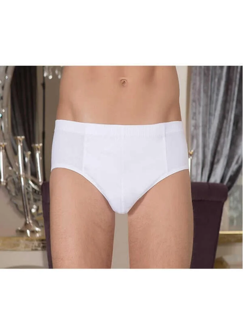 Berrak Clear Men's White Combed Cotton Komslip 1050
