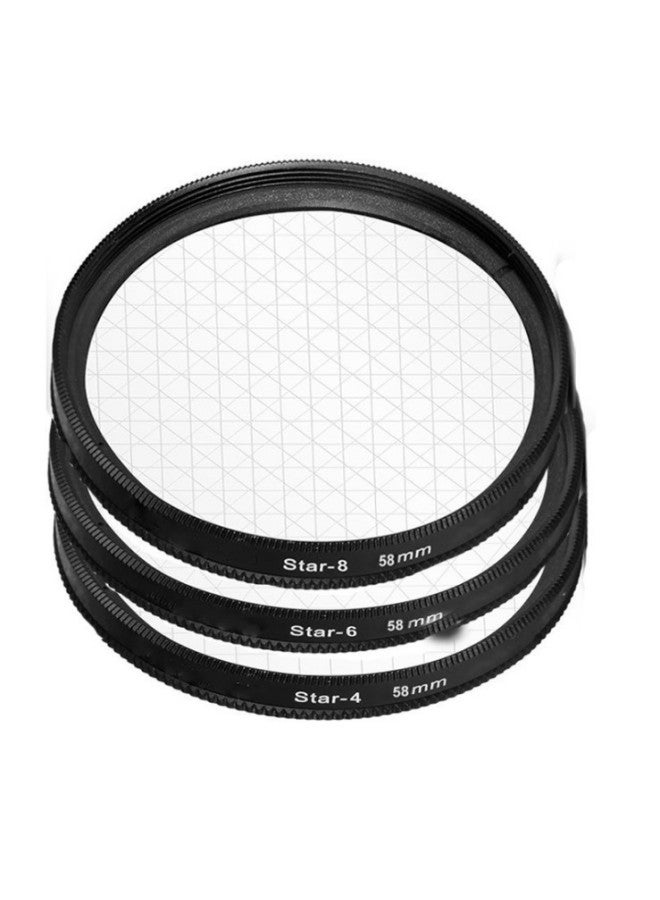 Starlight Mirror 4-wire/6-wire/8-wire Three-piece Set Thin Filter Combination (send Filter Storage Bag)-Color:55mm  - Image 2