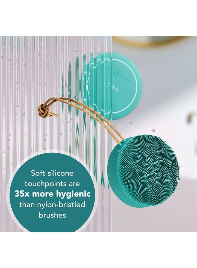 FOREO Luna 4 Body Brush - Exfoliating Body Scrubber  - Premium Lymphatic Drainage Skincare Tool - IP68 Waterproof - Strawberry Legs Treatment (Evergreen) - Image 5