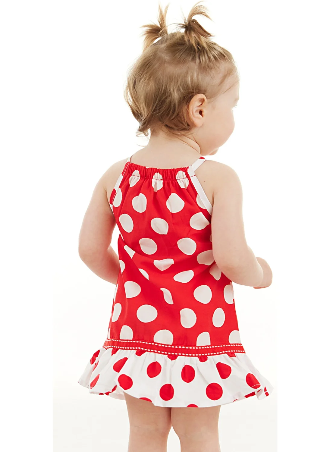Denokids Red Polka Dot Baby Girl Summer Dress