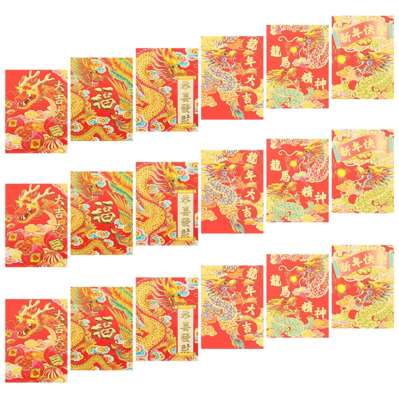 Chinese Red Envelopes For Lunar New Year Weddings Festivals 30 Pcs Assorted Color 4 - Image 2