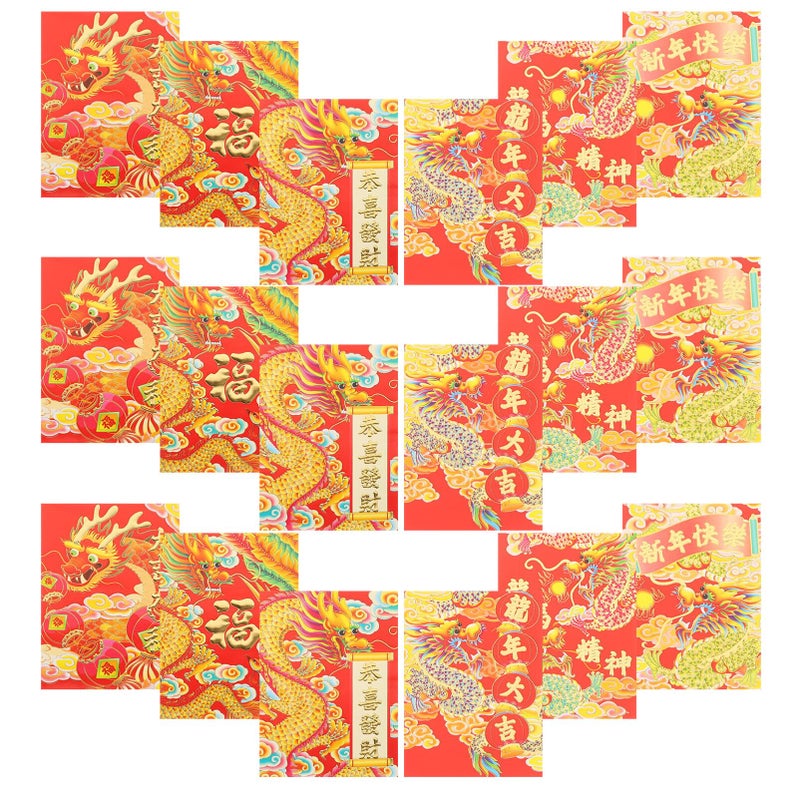 Chinese Red Envelopes For Lunar New Year Weddings Festivals 30 Pcs Assorted Color 4 - Image 5