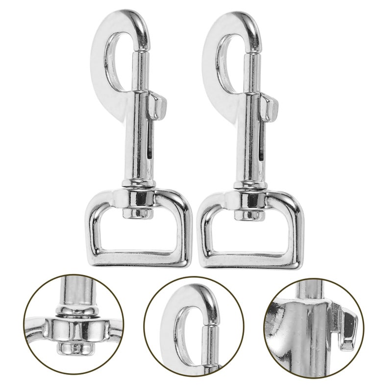 Heavy Duty Swivel Snap Hook Leash Clasp For Pet Dog Leash Stainless Steel - Image 5
