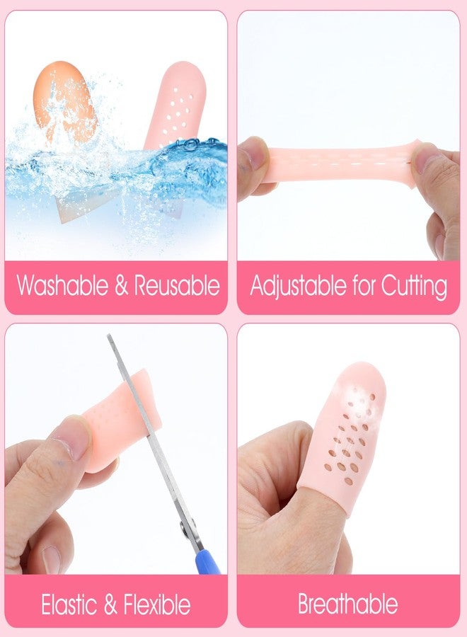 Wanmu Gel Finger Cots with Air Holes, 20 Pcs Nail Biting Prevention Finger Gloves, Finger Protectors, Finger Covers for Relief Hand Eczema, Healing for Wounds, Trigger Finger, Finger Cracking, Finger - Image 3