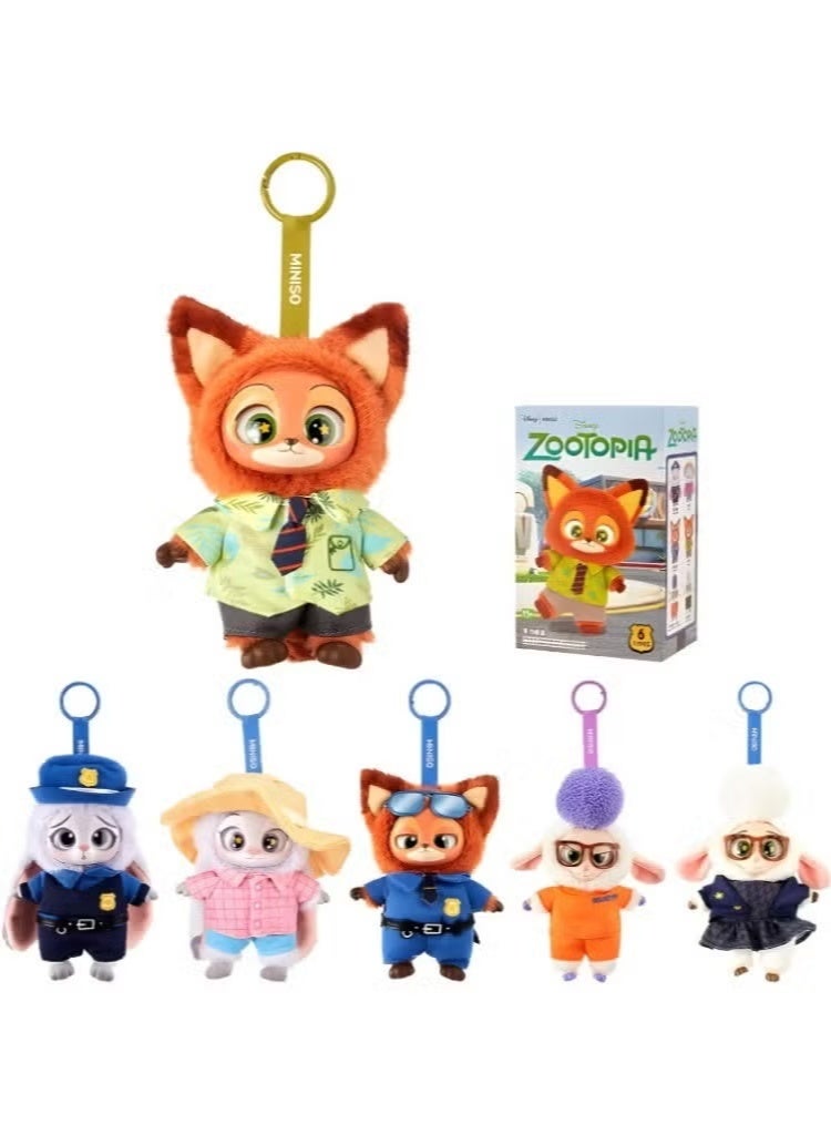 Miniso Zootopia Series Blind Box Disney Vinyl Plush Pendant and Keychain Mystery Blindbox - Image 5