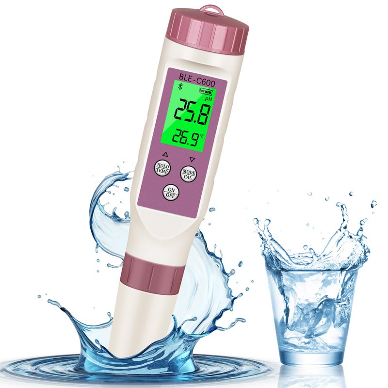 Rowyet PH Meter 7-in-1 Tds Meter/Salinity Tester/pH Meter/EC Meter/Orp Meter/S.G Meter/Temp ph Tester Digital,PH Meter for Water 0.01pH Accuracy,Tds Meter with ATC. - Image 1