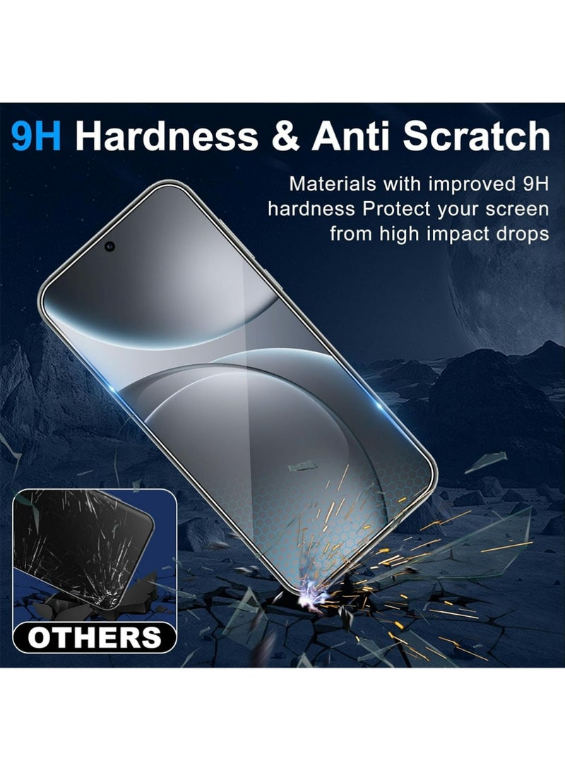 SNBFA الزجاج المقوى لـ OPPO Find X9 Pro ، 2 قطعة من واقي الشاشة + 2 واقي الكاميرا الخلفية ، مكافحة الخدش ، صلابة HD فائقة الوضوح ، زجاج 9H - Image 2