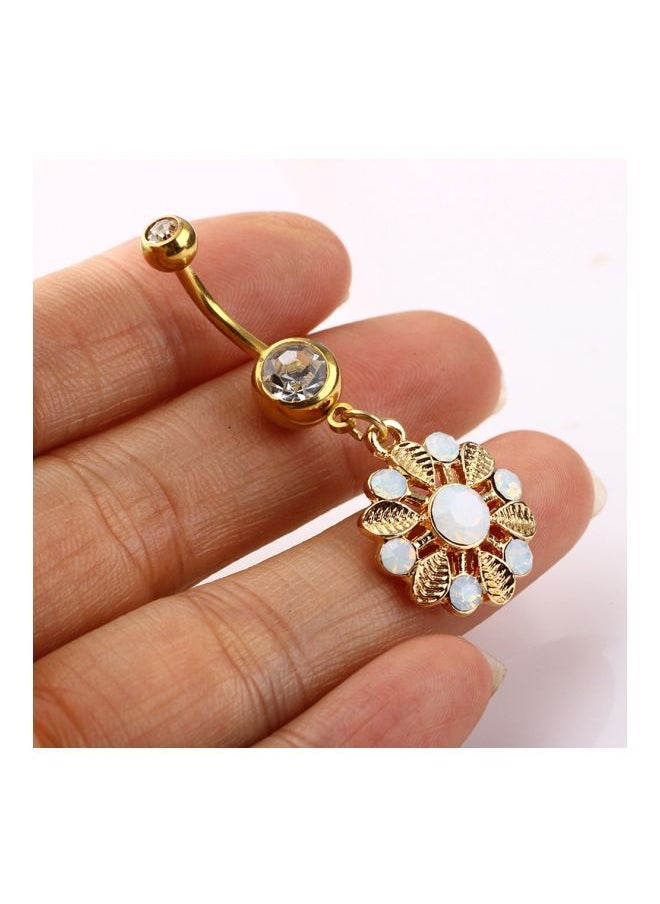NIBEMINENT - 2-Piece Surgical Steel Belly Button Rings Set - Image 1