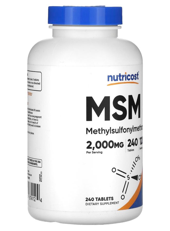 Nutricost MSM 240 Tablets (1000 mg per Tablet) - Image 2