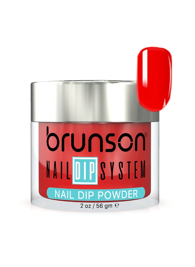 Nail Dip Powder Dip And Buff System Color 56gm, French Nail Art Starter Manicure Salon DIY At Home Odor Free And Long Lasting No Needed Nail Lamp Curing BDK185