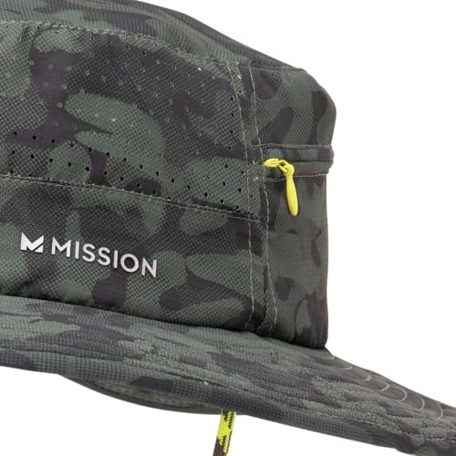 MISSION Cooling Anywhere Boonie Hat, Etched Camo Black Forest - Unisex Wide-Brim Hat for Men & Women - Lightweight & Durable - Cools Up to 2 Hours - UPF 50 Sun Protection - Machine Washable - Image 3