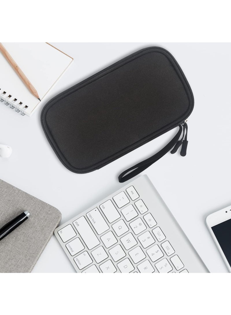 Lacdo USB Flash Drive Case Thumb Drive Holder Case Organizer Portable Electronic Accessories Storage Bag for SanDisk/SamData/Samsung USB Flash Drives Jump Drive Memory Stick, SD Card, Cable, Black - Image 4