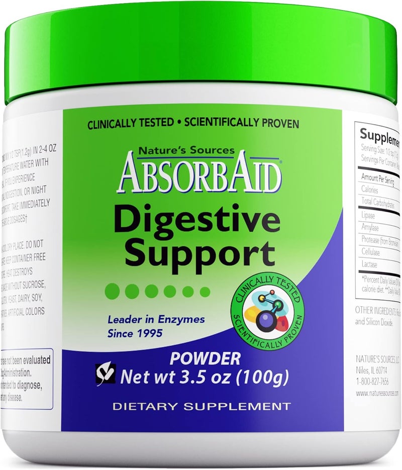 AbsorbAid Digestive Support Powder - 3.5 Ounce Dietary Supplement for Digestive Health - Image 1