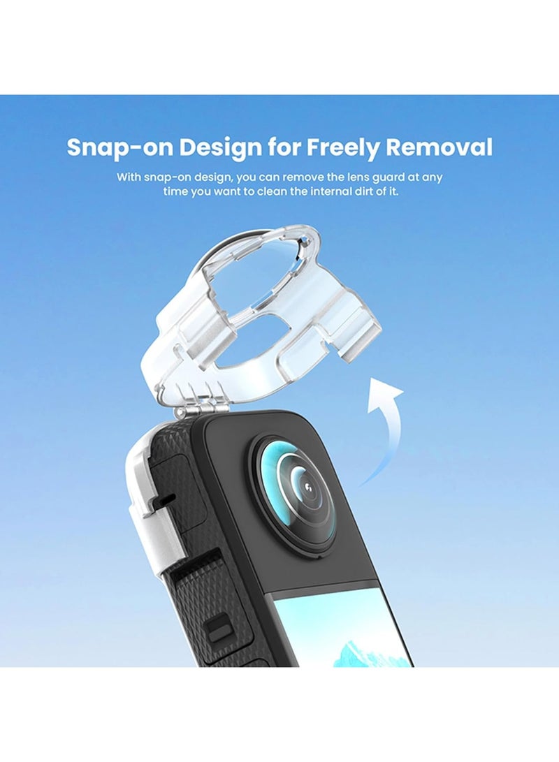 General Sports Camera Protection Accessory Kit Compatible with Insta360 X3, Anti-fog Lens Protective Cap Protector X3 Handheld Camera Silicone Sleeve Sleeve  - Image 5