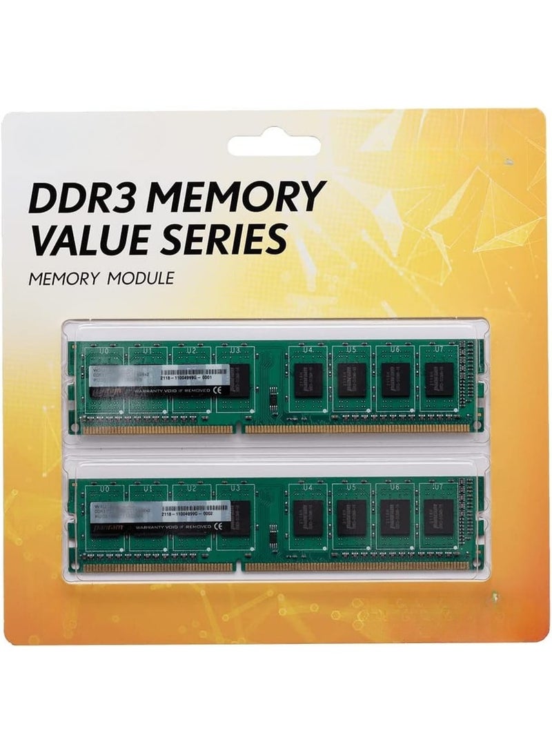 DDR3 16GB (8GB x 2) 1600MHz Desktop RAM – 240-Pin Memory Module for System Upgrade & Smooth Performance - Image 2