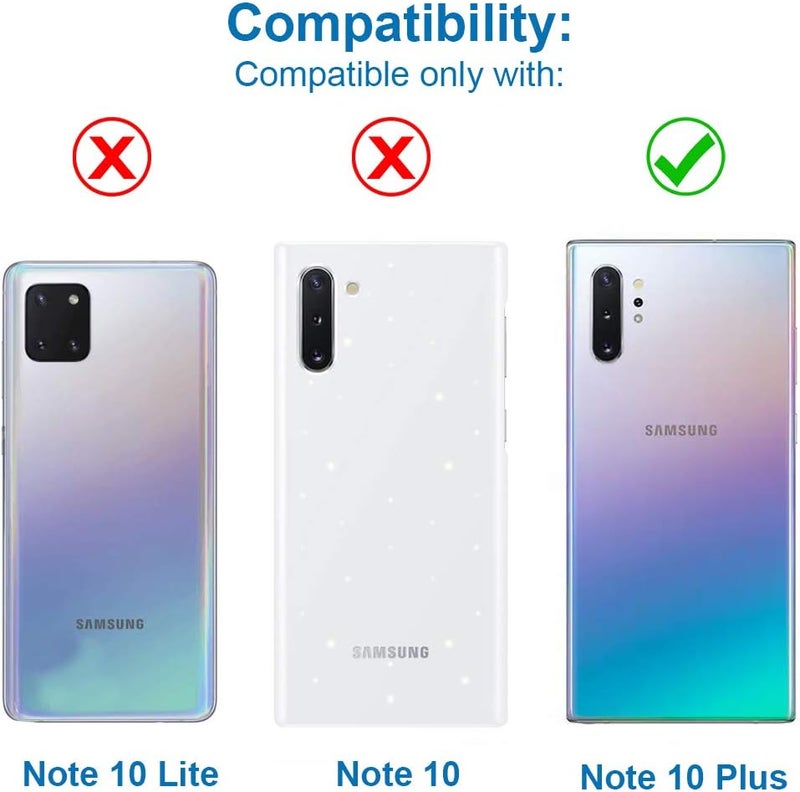 أم موبيل حامل درج بطاقة SIM المزدوجة من بديل متوافق مع Samsung Galaxy Note 10 Plus 2019 - يشمل حشية مطاطية ودبوس SIM - أزرق - Image 4