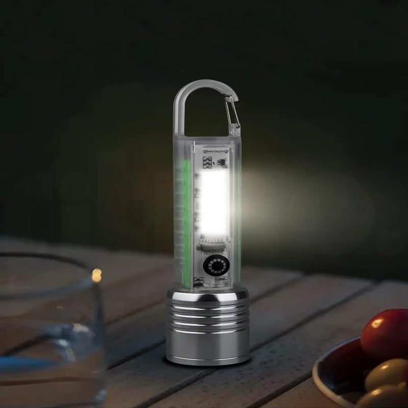 Ritmo Ritmo Flashlight Rechargeable Long Shot Strong Light Focusing Camping White Laser Flashlight LED Flashlights with 8 Light Modes Handheld Flashlights for Emergencies Camping Hiking  - Image 2