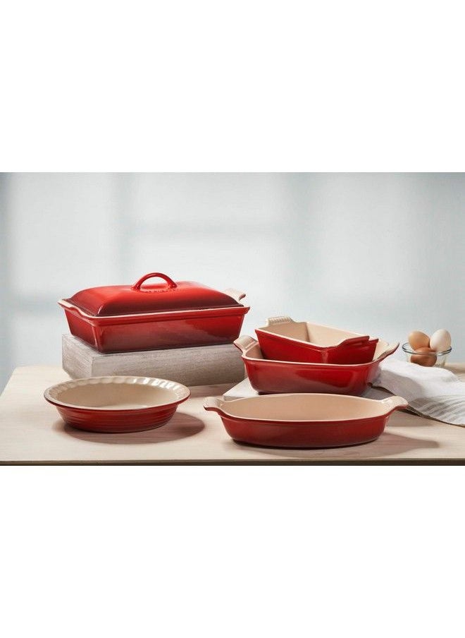 Le Creuset Stoneware Heritage Oval Au Gratin 1.7 Qt. (11.25") Cerise  - Image 3