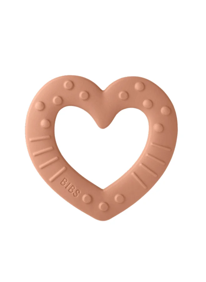 بيبس Baby Bitie Heart Teether Peach