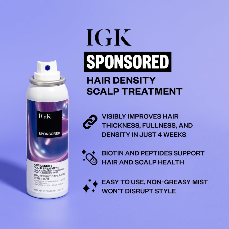IGK Sponsored - Scalp Treatment for Hair Growth â€“ Hair Thickening Serum for Women â€“ Promotes Fuller, Thicker Hair â€“ Scalp Serum for Hair Density and Thinning - 2.1oz - Image 2