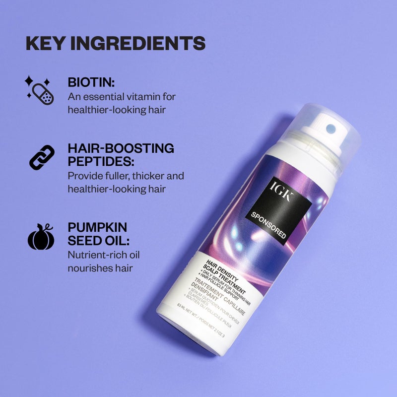 IGK Sponsored - Scalp Treatment for Hair Growth â€“ Hair Thickening Serum for Women â€“ Promotes Fuller, Thicker Hair â€“ Scalp Serum for Hair Density and Thinning - 2.1oz - Image 3