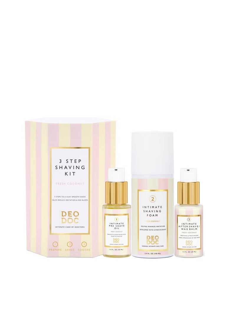 DeoDoc Shaving Kit Fresh Coconut - Image 1