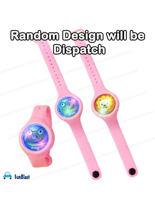 FunBlast Light Wrist Band for Kids - Set of 2 Pcs Kids Wrist Band for Boys and Girls, Band Cute Bracelet Wrist Band with LED Light Up, Return Gift for Kids - Random (Set of 2-PinkRandom) - Image 5