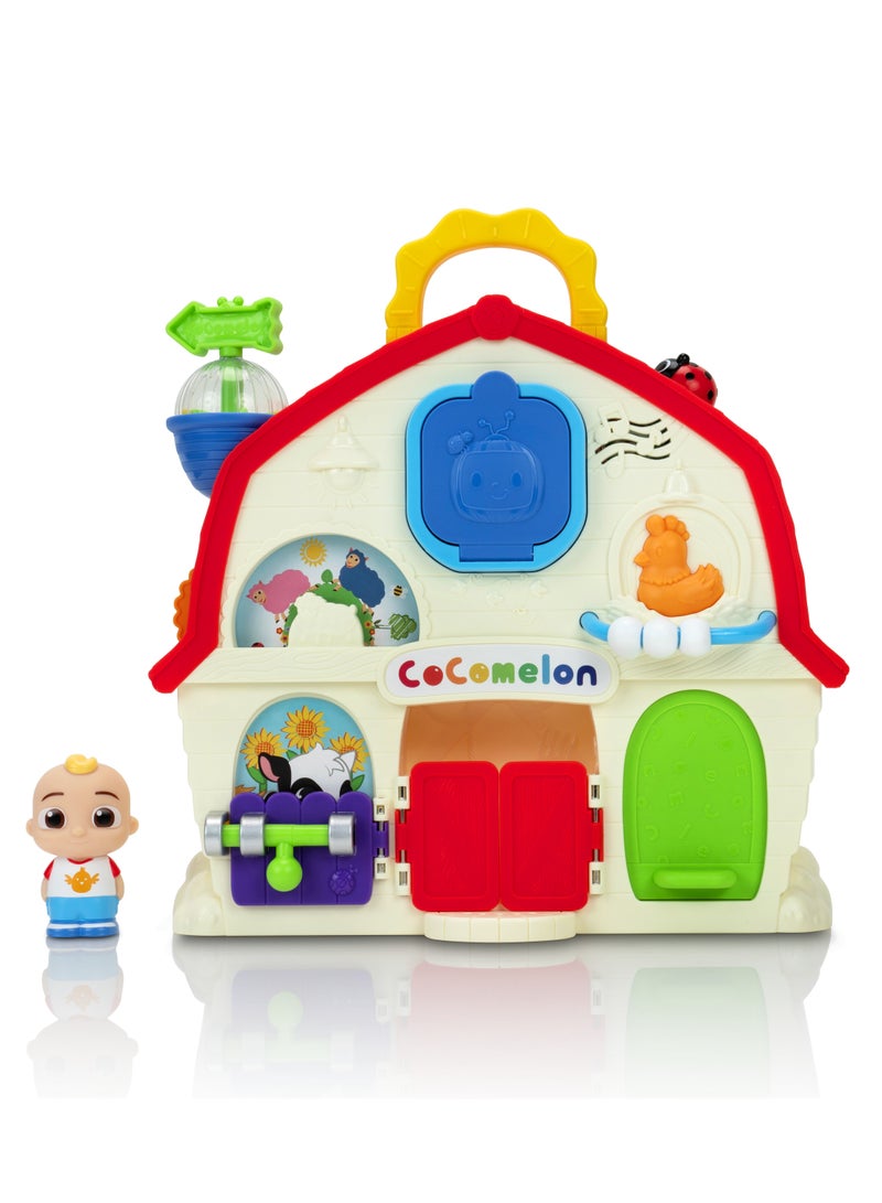 Jazwares Cocomelon JJ Musical Barn with 2.5-Inches JJ Figure, Battery Operated | Press the Ladybug to play 3 Song Clips! | Musical Playset | Interactive Toy | Entertaning Toy | Educational & Learning Toy | Gift for Toddlers & Kids - Image 2