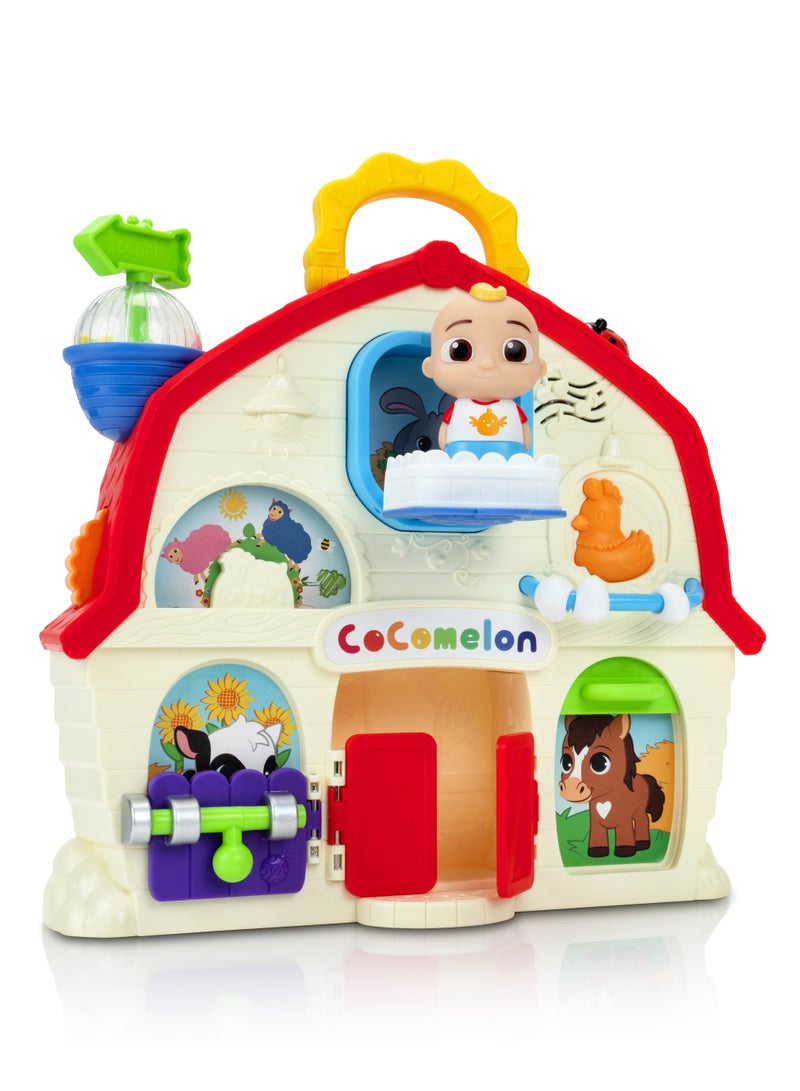 Jazwares Cocomelon JJ Musical Barn with 2.5-Inches JJ Figure, Battery Operated | Press the Ladybug to play 3 Song Clips! | Musical Playset | Interactive Toy | Entertaning Toy | Educational & Learning Toy | Gift for Toddlers & Kids - Image 3