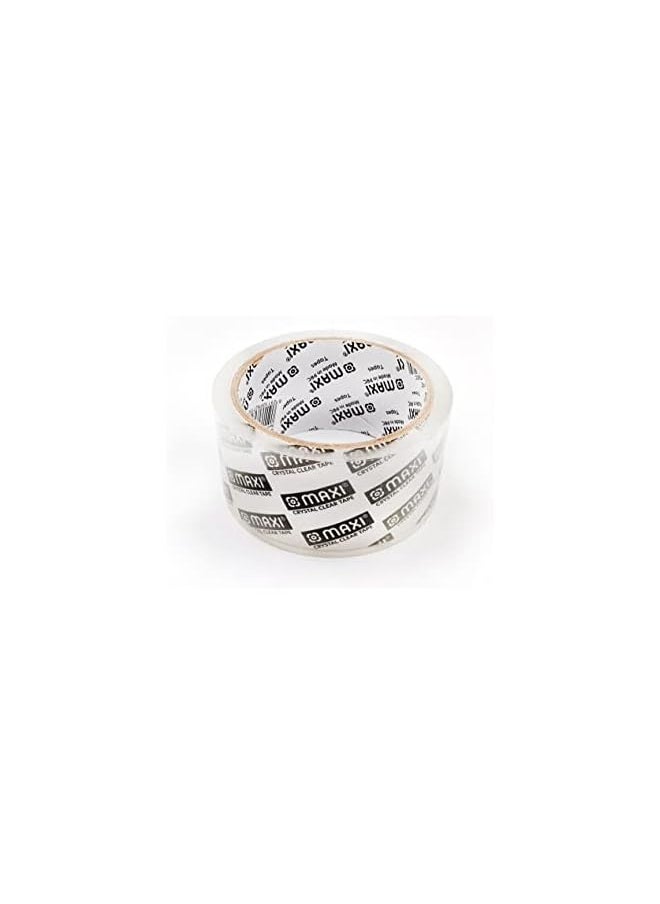 Maxi Maxi ‎PT50CC Packing Tape 48Mm X 50 Yds 45 Mic Crystal Clear, High Performance Clear Packing Tape, Shipping Box Packaging Tape for Moving, Office, Carton Sealing & Storage  - Image 3