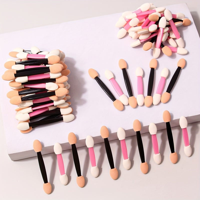 50/100PCS Nail Art Tool Set - Double-Headed Sponge Magic Wand, Gradient Brush, Hand Clip & Rhinestone Helper - Image 5