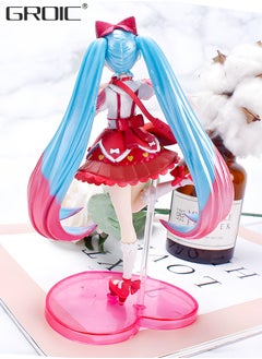GROIC Miku Sakura Figure Version Anime Figure，Lolita Skirt Doll 15cm, Miku Anime Action Figures,Kids Desk Decor Ornaments  - Image 5