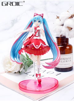 GROIC Miku Sakura Figure Version Anime Figure，Lolita Skirt Doll 15cm, Miku Anime Action Figures,Kids Desk Decor Ornaments  - Image 4