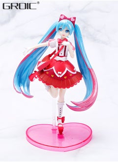 GROIC Miku Sakura Figure Version Anime Figure，Lolita Skirt Doll 15cm, Miku Anime Action Figures,Kids Desk Decor Ornaments  - Image 1