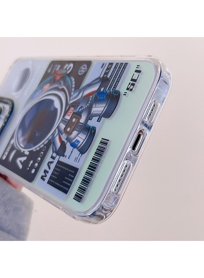 اس-توب جراب لهاتف iPhone 11 من مادة TPU بنمط رائد فضاء ميكانيكي - Image 3