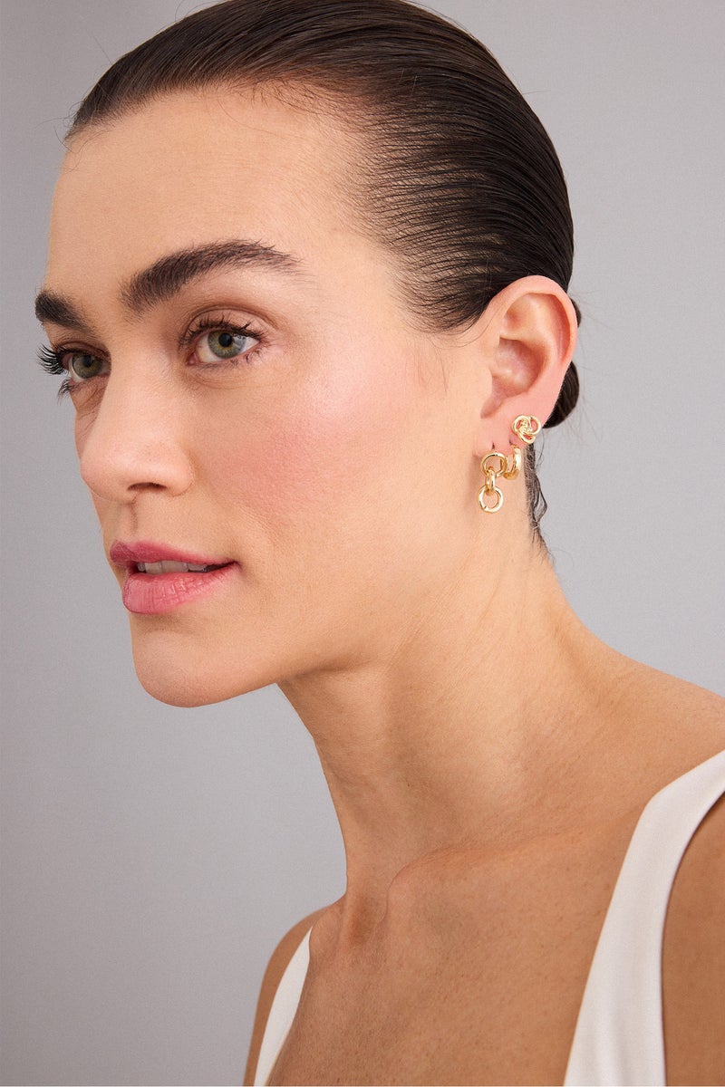 DeFacto Gold Woman Woman 6 Piece Earrings Casual - Image 1