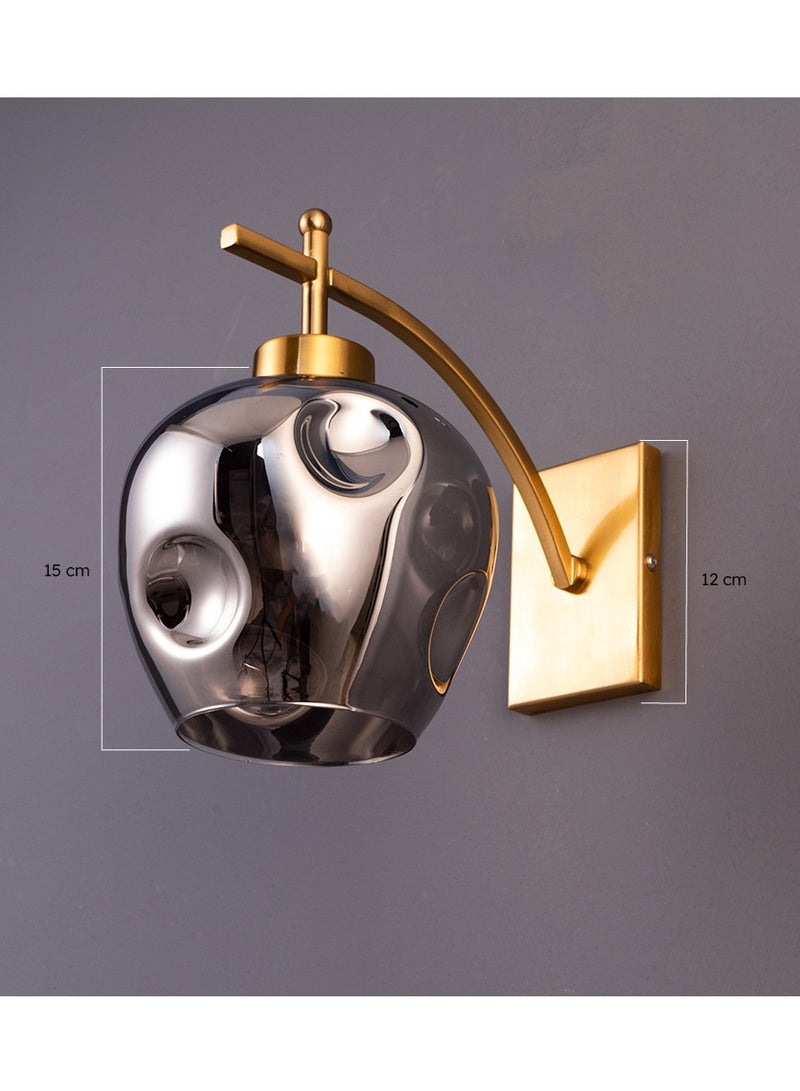 يوكاندل إنارة حائط نيوكلاسيك زجاج رمادي - Image 3